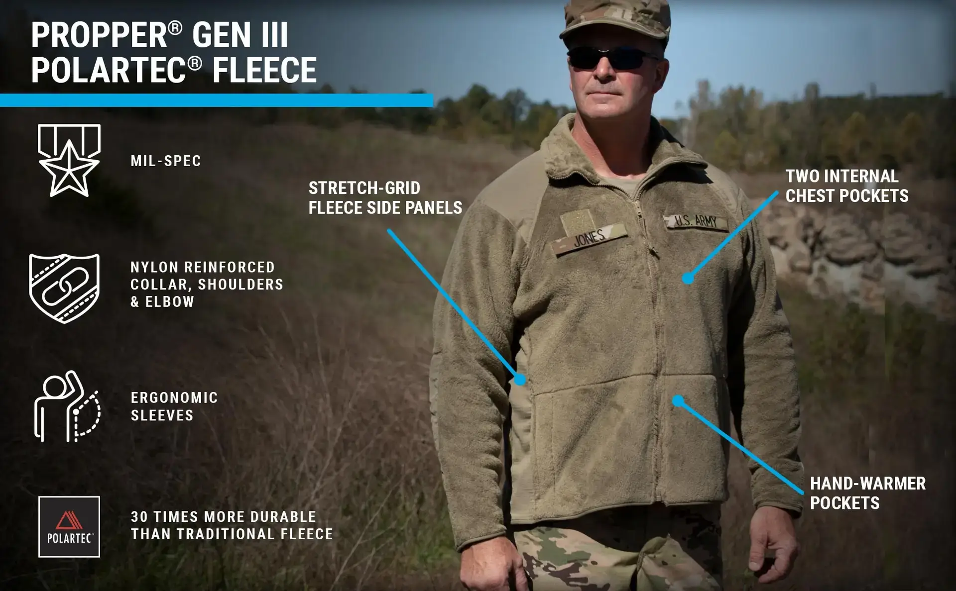 US-Army Gen III Polartec® Fleece Jacke - Image 10