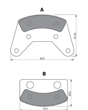 Goldfren® Bremsbelag für MATCO Bremse (a 1 Stück)