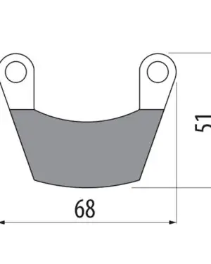 Goldfren® Bremsbelag 900 DYNAMIC WT9, DIN 236-II, EUROSTAR, SPORTSTAR, HARMONY LSA (2 Stück)