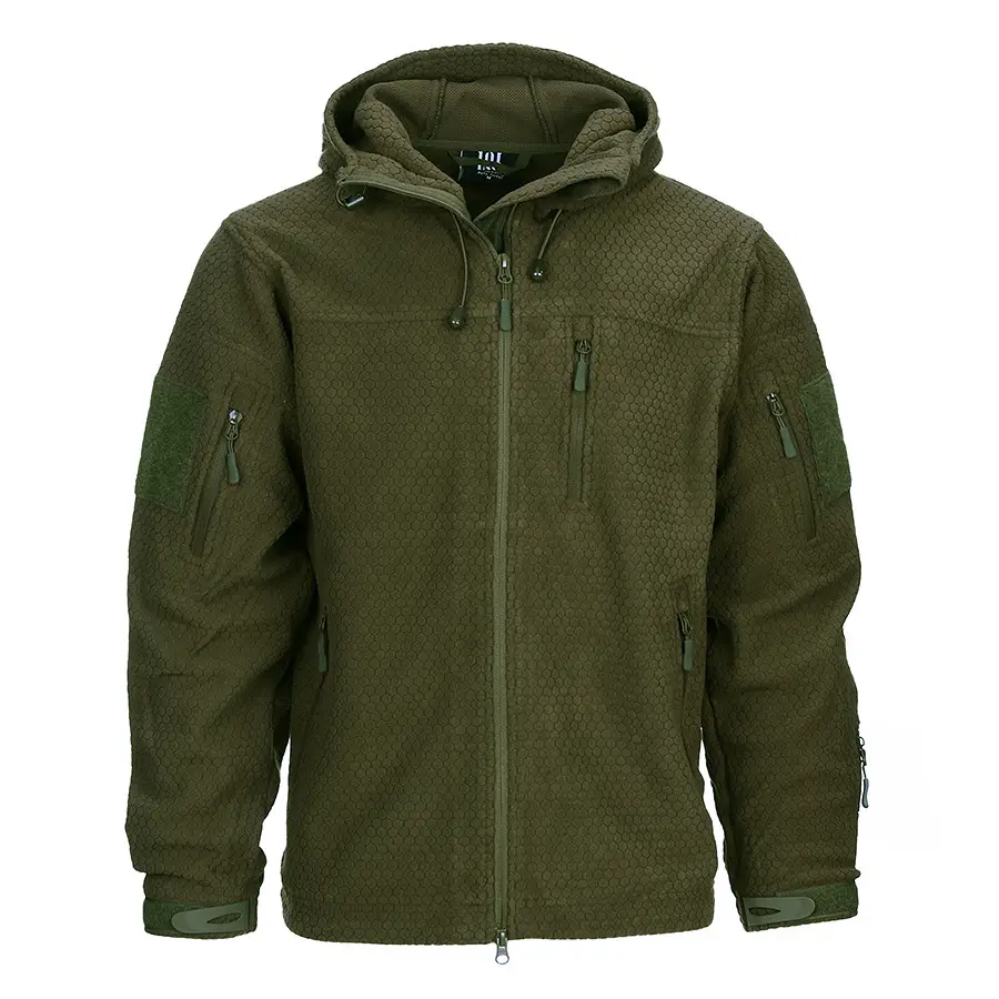 Kurtka polarowa sześciokątna