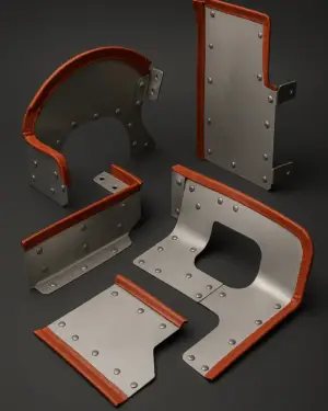 Baffles für Flugmotoren