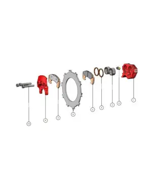 Beringer Bremssattel - EA-002.50N RED