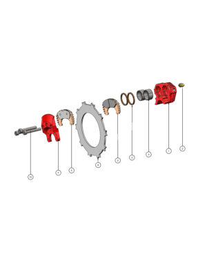 Beringer Bremssattel - EA-002E RED