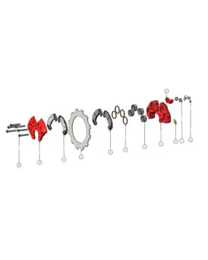 Beringer Bremssattel - EA-003.11NR RED