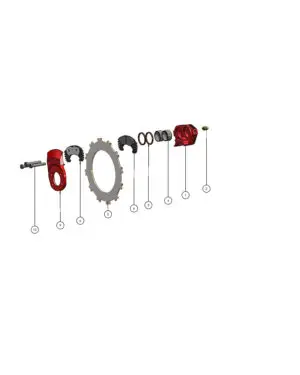 Beringer Bremssattel - EA-003.2N RED