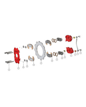 Beringer Bremssattel - EA-003.4N ST RED