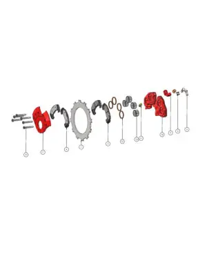 Beringer Bremssattel - EA-003.9NL RED