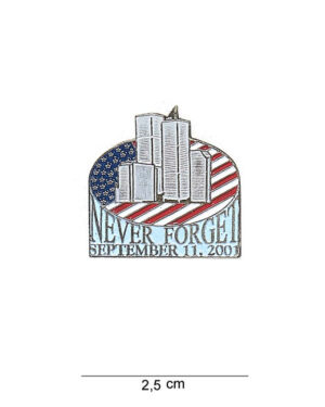 Abzeichen never forget (silver) #7035