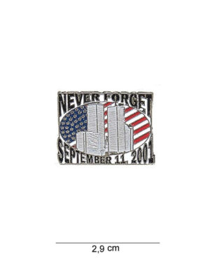 Abzeichen never forget (black) #7036