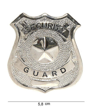Abzeichen security guard (silver) #7026