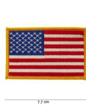 Patch flag USA golden border (small) #1017