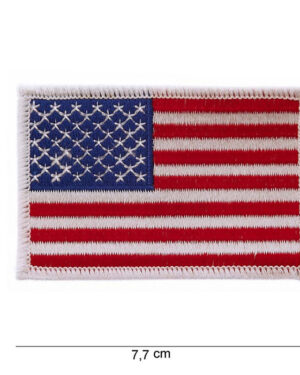 Patch flag USA white border (small) #1018