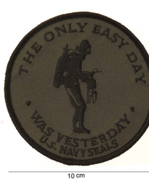 Patch the only easy day US navy seals (green) #3082