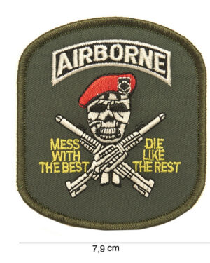 Patch airborne (skull) #3057