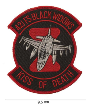 Patch kiss of death 421 FS black widows #4028