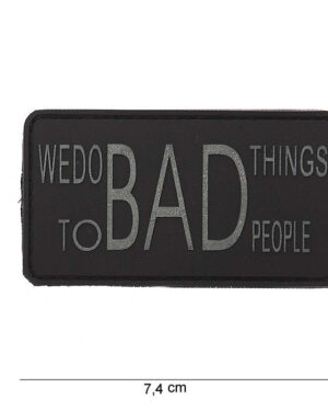 Patch 3D PVC We do bad things #12015