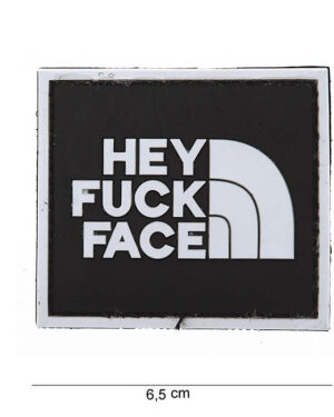 Patch 3D PVC Hey Fuck Face #12044