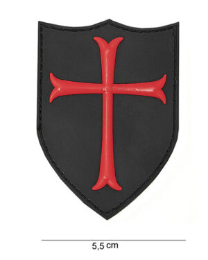 Patch 3D PVC Crusader red #10067