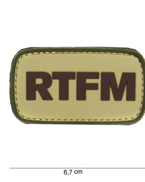Patch 3D PVC RTFM #14002