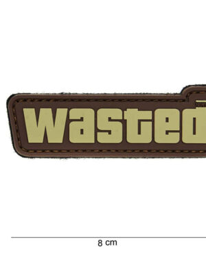Patch 3D PVC Wasted brown #14014
