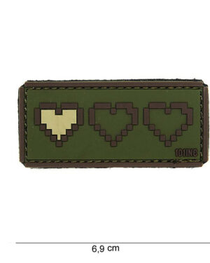 Patch 3D PVC Last life green #14015