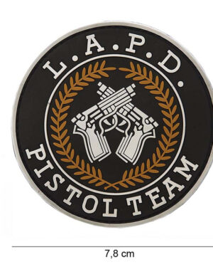Patch 3D PVC L.A.P.D. pistol team #12041