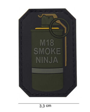 Patch 3D PVC M-18 smoke ninja #13004