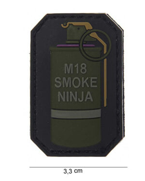 Patch 3D PVC M-18 smoke ninja #13002
