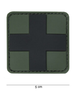 Patch 3D PVC Cross black #12013