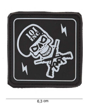 Patch PVC 101 INC skull / gun's #12034