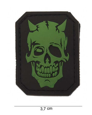 Patch 3D PVC Devil Skull #12006