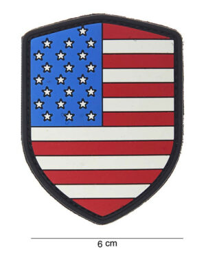 Patch 3D PVC shield USA #10012