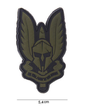 Patch 3D PVC Spartan green #10099