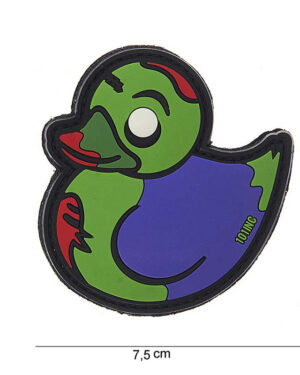 Patch 3D PVC Zombie Duck green/purple #10052