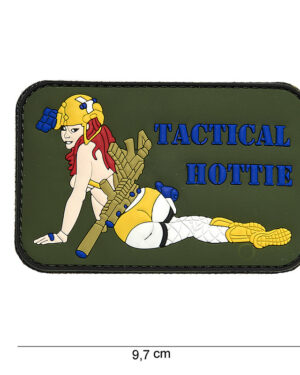 Patch 3D PVC tactical hottie green #15044