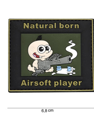 Patch 3D PVC natural born #15046