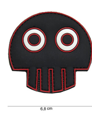 Patch 3D PVC Big eye skull #11154