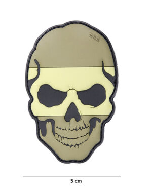 Patch 3D PVC skull Spain subdued #16025
