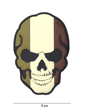 Patch 3D PVC skull France camo #16005