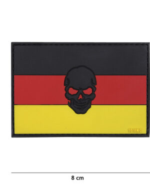 Patch 3D PVC flag Germany + skull #17009