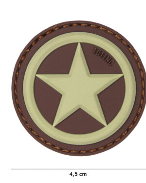 Patch 3D PVC USA star coyote #18062