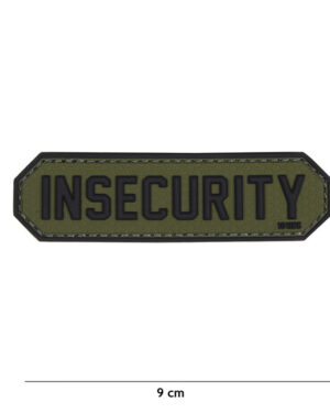 Patch 3D PVC Insecurity green #18002