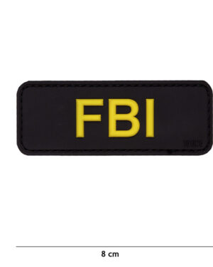 Patch 3D PVC FBI black #17043