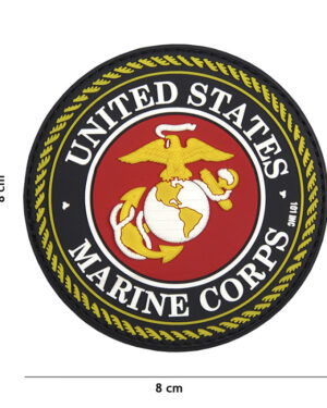 Patch 3D PVC United States Marine Corps red #18069