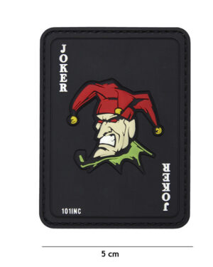 Patch 3D PVC Joker black #18083