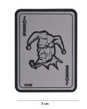 Patch 3D PVC Joker grey #18085