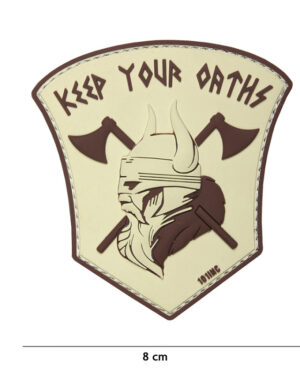 Patch 3D PVC Keep your oaths sand #19003