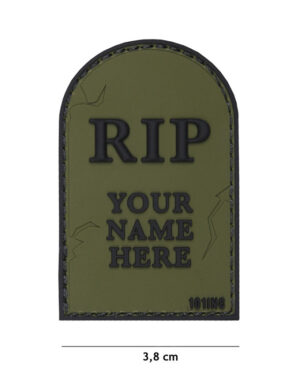 Patch 3D PVC RIP green #18026