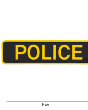 Patch 3D PVC Police yellow #18037