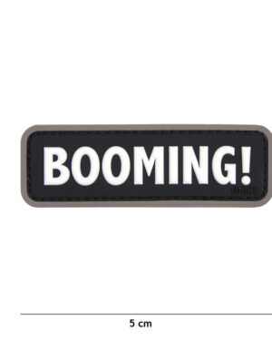 Patch 3D PVC Booming! black #18048